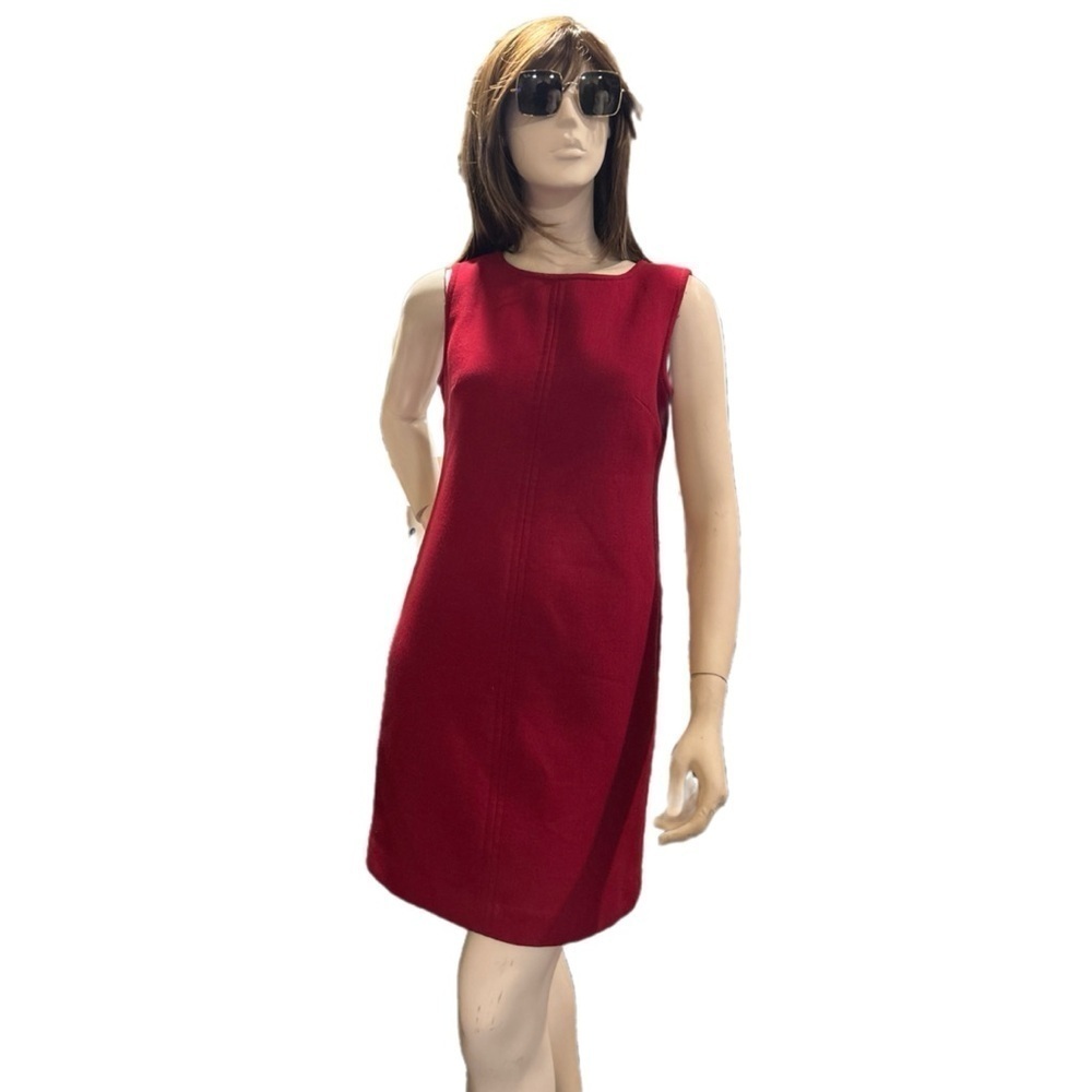 J. Crew Wool Blend Red Dress Size 8